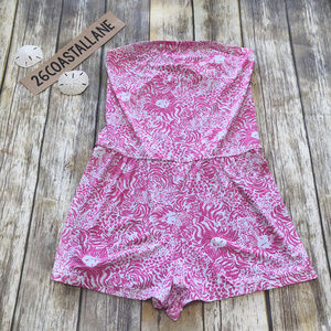 Lilly Pulitzer Pink Taylin Swim Romper M
